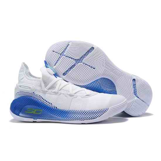 Stephen Curry VI Men Basketball Shoes First White Blue